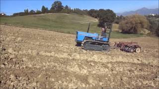 LANDINI 6500 da Montagna a cingoli estirpatura del terreno [upl. by Lockhart]