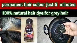 permanent hair colour 5 minutesnatural hair dye for grey hairUzmashahidhometips [upl. by Magocsi]