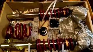 Unboxing Vogtland 968392 Coilovers for the BMW E36 M3 [upl. by Hobbs596]