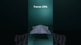 Cloth Simulation 1 Faces vs 160000 Faces [upl. by Noxaj]