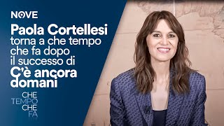 Che tempo che fa  Paola Cortellesi torna a che tempo che fa dopo il successo di Cè ancora domani [upl. by Dohsar]