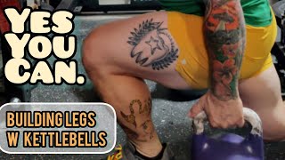 Building LEGS with Kettlebells  Kettlebell MUSCLE BUILDING Workout [upl. by Herstein]