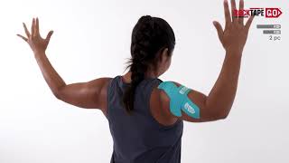 RockTape GO Shoulder Taping Instructions [upl. by Madeline853]