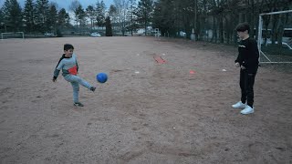 Nadim GAGNE sa première brésilienne au foot contre Rémi [upl. by Dunton]