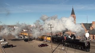 Union Pacific 844 eastbound at Cheyenne Depot [upl. by Tessi]