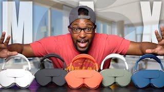 AIRPODS MAX  UNBOXING EVERY COLOR  FIRST IMPRESSIONS [upl. by Roose206]