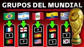 Estos serían los BOMBOS y GRUPOS  del Mundial de Qatar 2022 en el Sorteo para SUDAMERICA [upl. by Alioz]