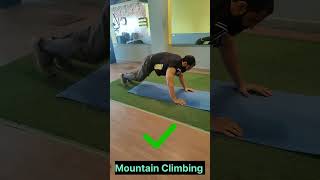 Mountain Climbing Exercise 💪🏻 Exercise for Belly Fat 🔥 Workout for Six Pack [upl. by Htieh182]