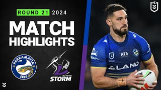 NRL 2024  Eels v Storm  Match Highlights [upl. by Amargo]