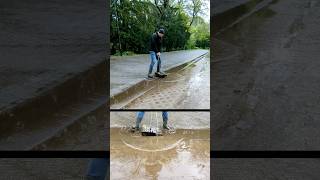 S03812 Unclogging a storm drain after rain in Germany shorts [upl. by Edieh]