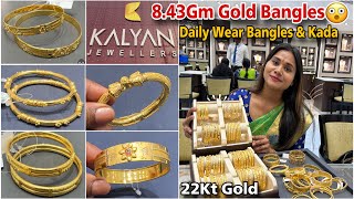 Kalyan Jewellers Light Weight Gold Bangles Designs With Price Gold Kada Bangles Designs With Price [upl. by Chloe]