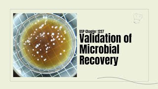 Validation of Microbial Recovery in Microbiology USP chapter 1227 [upl. by Jesher]