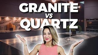 Kitchen Countertops QUARTZ vs GRANITE  Which material is best for your project [upl. by Ttezil]