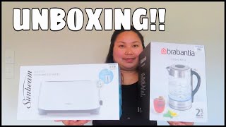 UNBOXING  BRABANTIA Kettle  SUNBEAM Toaster  Bani NZ [upl. by Axel791]