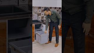 PullOut Waste Bin with Soft Close  Waste Boss Duo Pull Out Bin kitchen hafeleindia shorts [upl. by Noirb]