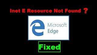 How To Fix Microsoft Edge Error Code Inet E Resource Not Found [upl. by Lamont]