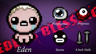 TBoI Afterbirth quotEdenPolyphemus  Proptosis 1st Floorquot Ep23 [upl. by Ardnalac]