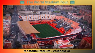 Mestalla Stadium  Valencia CF  The World Stadium Tour [upl. by Dirgis]