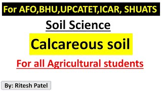 Calcareous soilcalcareous soil in hindicalcareous soul and their management [upl. by Afaw125]