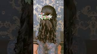 Back combing With Curls Hairstyle ✨views hairstyle trending viralvideo yt ytshorts [upl. by Hgieleak497]