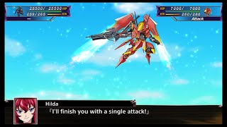 Super Robot Wars X  Arquebus Hilda Custom  All Attacks English [upl. by Pearla]