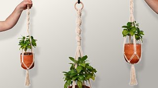 Macrame Plant Hanger For Beginners Easy DIY Tutorial [upl. by Way902]