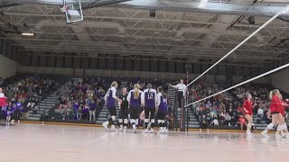 Regional semifinal highlights for girls volleyball Tuesday [upl. by Nilyahs922]