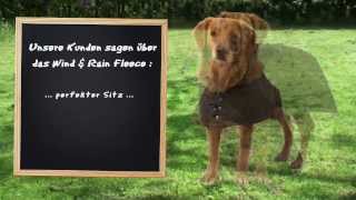 Wind amp Rain Fleece Hundemantel  HUNDunterwegsde [upl. by Naved]