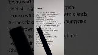 Clarity feat Foxes Lyrics in Karaoke  Sujal Khadgi🖤 [upl. by Assyl]