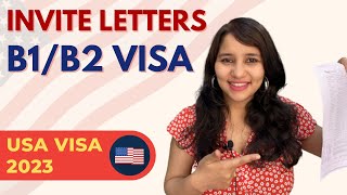 All about Invite letter for USA B1B2 Visa 🇺🇸  ImportanceWho needs it How to write  FREE Samples [upl. by Eremehc]