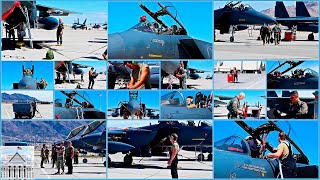 Red FlagNellis 242 Preflight Ops on F15E Strike Eagles at Mountain Home AFB [upl. by Irod]