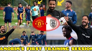 🚨AMORIMS FIRST TRAINING SESSION AT MAN UNITED REVEALS A GAMECHANGING STRATEGY AHEAD OF PAOK CLASH🤯 [upl. by Bound]