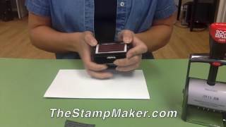 How to Change a Rubber Stamp Die on SelfInking or Date Stamps [upl. by Christan]