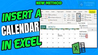 How To Insert a Calendar in Excel  Using 2 Methods [upl. by Ynor]