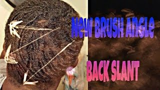 How to get 720 waves New Brush Angle Back Slant [upl. by Mcbride]