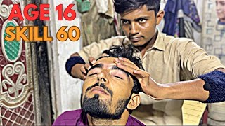 ASMR  YOUNG BARBER BEST HEAD MASSAGE EVER  PERFECT SLEEP THERAPY [upl. by Bettye]