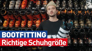 Bootfitting  So findest du die richtige Schuhgröße bei Skischuhen [upl. by Menendez255]