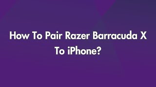 How To pair Razer Barracuda X To iPhone [upl. by Chaim368]