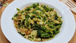 Orecchiette con le cime di rapa  Orecchiette fatte in casa  Ricette pugliesi  Pasta fatta in casa [upl. by Ewens]