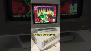 Gaming in 1993  Doom on MS DOS and an IBM 486 DX shorts retrogamecollection computergames doom [upl. by Iderf]