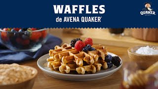 Waffles de Avena Quaker® [upl. by Anihsat674]