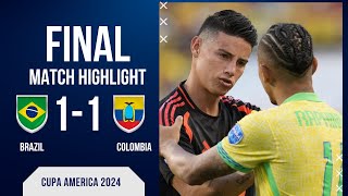 Copa America Thriller Brazil vs Colombia 2024 [upl. by Aggie]