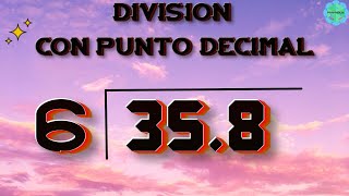 APRENDE A DIVIDIR FACILMENTE  punto decimal dentro ✅👌 [upl. by Sorci]