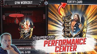 FORTIFYING GUIDE amp PERFORMANCE CENTER WALKTHROUGH  WWE SuperCard Season 6 [upl. by Akirdna194]