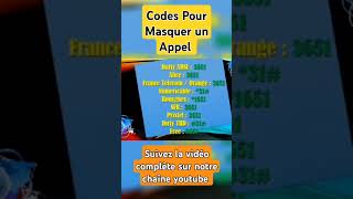 Masquez Votre Numéro Facilement 📲  Astuces et Codes Secrets Pour Appels Anonymes [upl. by Ahsait]