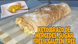 LOWCARB BRAZO DE MERCEDES I HOW TO MAKE BRAZO DE MERCEDES I LOWCARB DESSERT RECIPE [upl. by Oner]