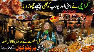 This is Not Dubai or Europe This is Pakistan  Explore Lalqila Restaurant Karachi  HELLO KARACHI [upl. by Tisha]