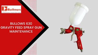 Bullows 630 Gravity Feed Spray Gun Maintenance [upl. by Nohsal]