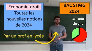 Révisions Bac STMG Economie Droit 2024 [upl. by Airdnal]