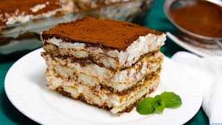 TIRAMISU FACIL SIN HUEVO ¡En solo 15 minutos [upl. by Ahsinnor941]